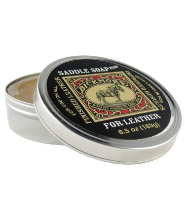 Bickmore Saddle Soap Plus - 6.5oz - Leather Cleaner & Conditioner with Lanolin - Restorer Moisturizer and Protector