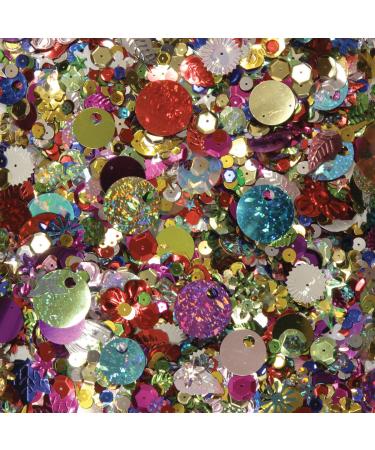Creativity Street Bonus Bag Sequin and Spangle, 4-Ounce, Assorted
