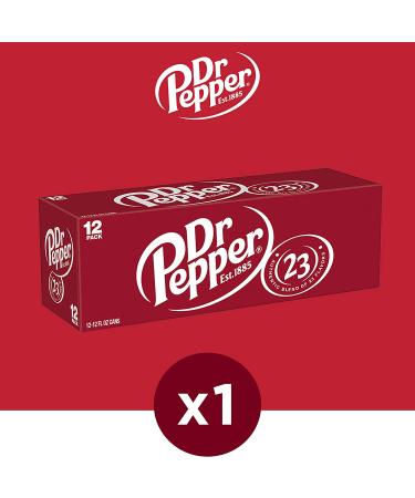 Dr Pepper Soda 12 fl oz Cans 12 Pack - Original Refreshing Beverage - Buy Online on SooperMarket.com