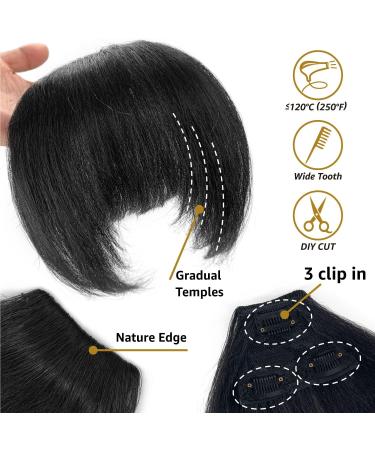 Allyreetress Yaki Drawstring Ponytail with Bangs - Long Yaki Straight Ponytail Extension for Black Women Synthetic Hairpiece Clip in Ponytails Extension for Daily Party Use (black) 20 inches with bangs black - Buy Online on SooperMarket.com