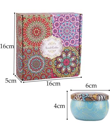 Allava 4-Piece Natural Soy Wax Fragrance Candle Gift Set | Stress Relief & Aromatherapy Candles for Christmas Birthdays Valentine's Day & Weddings - Buy Online on SooperMarket.com