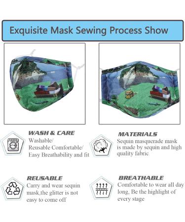 6 Pack Kids Face Mask Set | Washable, Adjustable & Breathable | Back to School Supplies Gift - Grey - Buy Online on SooperMarket.com