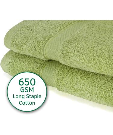 Cozy Homery Egyptian Cotton Wash Cloths 6-Pack | Ultra Soft 13x13 Washcloths for Kids & Adults | 650 GSM Spa Quality Towel Set | Green Wash Cloths - Buy Online on SooperMarket.com