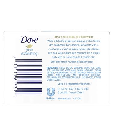 Dove Gentle Exfoliating Beauty Bar - 4 Bars (4 oz Each) | Nourishing & Softening Skin - Buy Online on SooperMarket.com