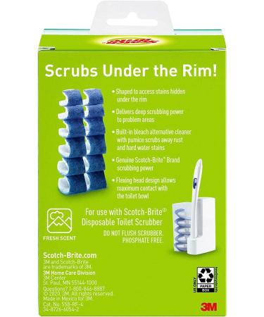 Scotch-Brite Disposable Toilet Scrubber Refills - 10 Pack Removes Rust & Hard Water Stains - Buy Online on SooperMarket.com
