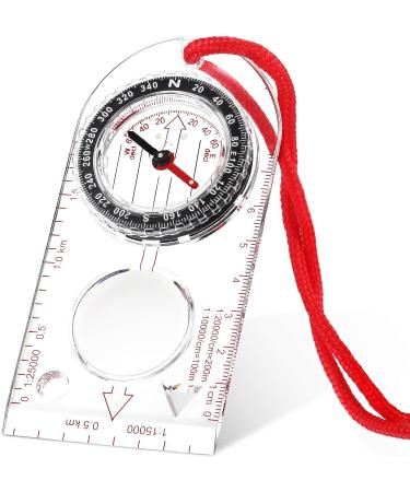 Skylety Navigation Compass - Perfect for Boy Scouts & Hiking | Adjustable Inclination & Compact Size (12.5 x 6.0 cm) - Buy Online on SooperMarket.com