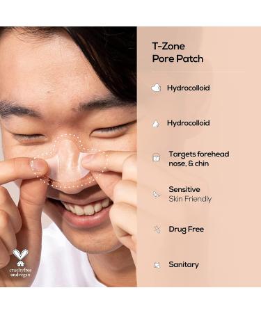 Hanhoo T-Zone Pore Patch Set | Hydrocolloid Nose & Forehead Patches for Blackheads | Vegan & Cruelty-Free | 8 Count - Buy Online on SooperMarket.com