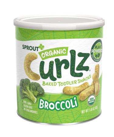 Sprout Organic Baby Food Stage 4 Toddler Snacks Broccoli Plant Power Curlz 1.48 Ounce (Pack of 6)