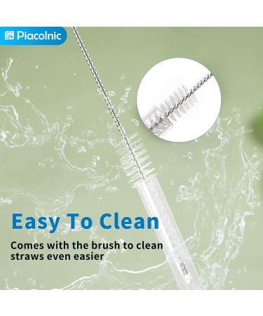 10 Pack Replacement Straws for Stanley 40 oz 30 oz Tumbler 12 inch Long Reusable Plastic Colorful Straws with Cleaning Brush and 2 Straw Cover Compatible with Stanley Cup Mug Accessories - Buy Online on SooperMarket.com