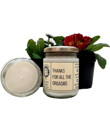 Thanks for All The Orgasms - Hand Poured Scented Candle Naughty Funny Unusual Quirky Birthday Anniversary Couples Gift for Him & Her (Chocolate Truffle & Posh Honey) - Buy Online on SooperMarket.com