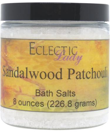Sandalwood Patchouli Bath Salts by Eclectic Lady  8 ounces