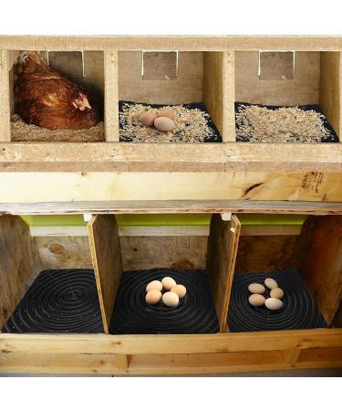 Washable Chicken Nesting Pads 6-Pack - Black | Coop Bedding for Nesting Boxes - Buy Online on SooperMarket.com