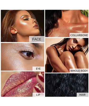 Highlight Patting Powder - Ksndurn White Body Glitter Blusher (Color 1) - Buy Online on SooperMarket.com