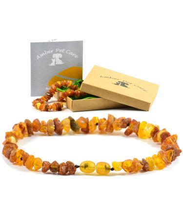 AmberPetCare amber necklace for dogs and cats made of raw Baltic amber (30)
