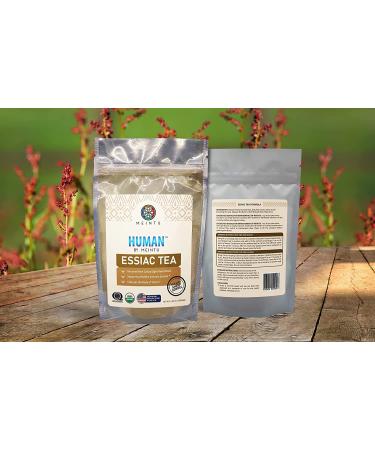 HUMAN by MEINTU Genuine Essiac Tea Organic 8 Herb Powder Formula with Sheep Sorrel Root - 4 oz Pouch - Buy Online on SooperMarket.com