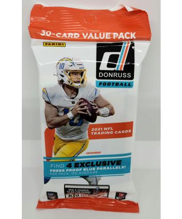 2021 Panini Donruss NFL Football 30 Card Value Cello Pack