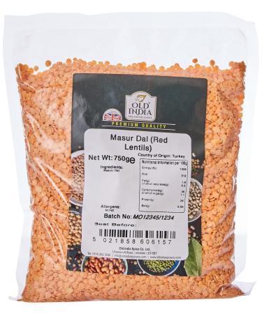 Old India Masur Dal (Red Lentils) 750g