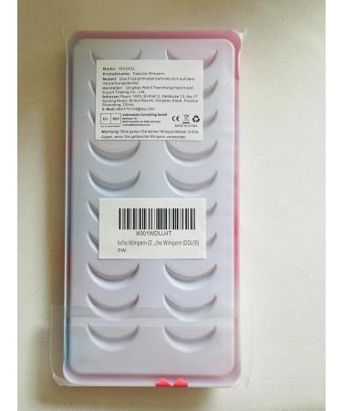 False Eyelashes Clear Band Natural D Curl Natural Cluster Volume Eyelash Set 10 Pairs Natural 3D Adhesive Tape Artificial Eyelashes (DDL09) - Buy Online on SooperMarket.com