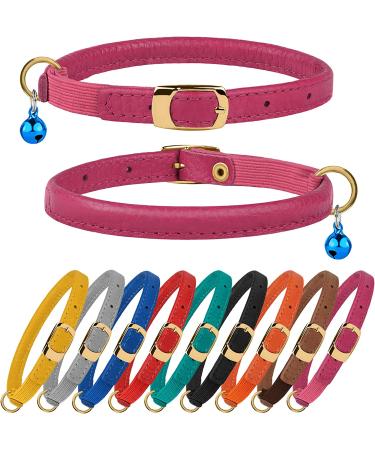 Murom Rolled Leather Cat Collar - Adjustable Safety Collar for Cats - Various Colors Available - Buy Online on SooperMarket.com