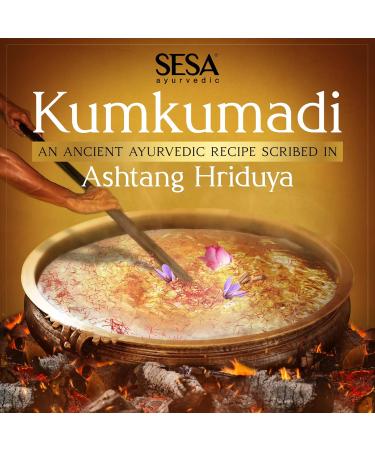 SESA 8% Kumkumadi Kesar Day Cream SPF 20 - Ayurvedic Skin Brightening Moisturizer with Saffron & Sandalwood | Hydrating Face Cream for Men & Women - 50 gm - Buy Online on SooperMarket.com