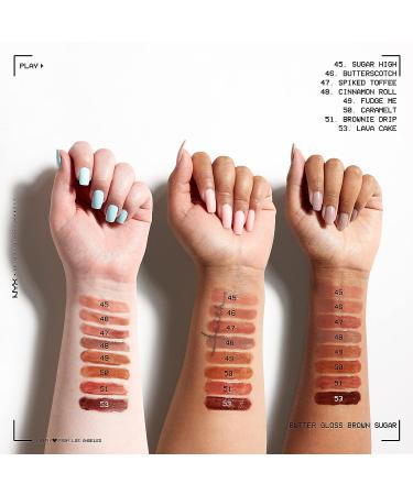 NYX Butter Gloss Brownie Drip - Deep Brown Non-Sticky Lip Gloss 0.27 Fl Oz - Buy Online on SooperMarket.com