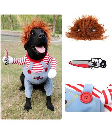 Delifur Dog Costume - Funny Halloween Outfit for Small to Large Dogs & Cats | Best Pet Cosplay Party Suit - Buy Online on SooperMarket.com