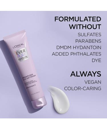 L Or al Paris Blow Dry Primer for 48 HR Frizz Control Sulfate Free EverPure 5.1 fl oz Rose 5.1 Fl Oz (Pack of 1) - Buy Online on SooperMarket.com