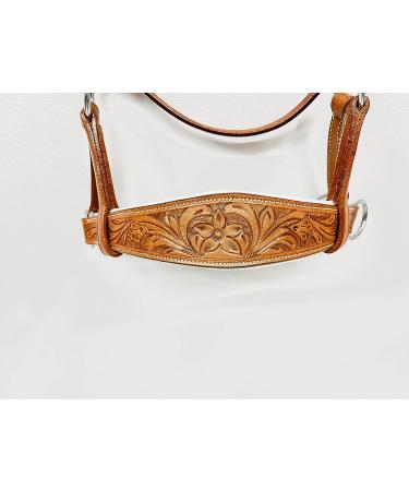 AMAZING HORSE STUFF Sidepull Bitless Bridle with Hand Carved Designer Browband & Noseband - Pony Size - Buy Online on SooperMarket.com