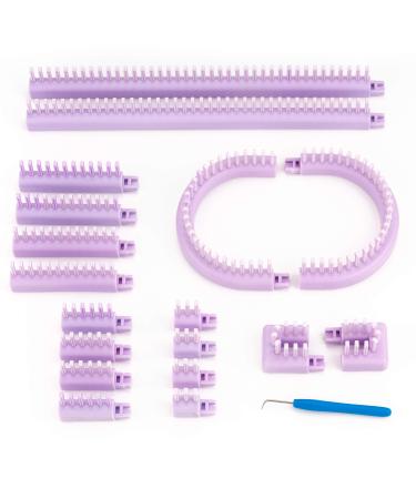 Authentic Knitting Board Adjustable Multi-Knit Loom  snap in parts  small and large gauge
