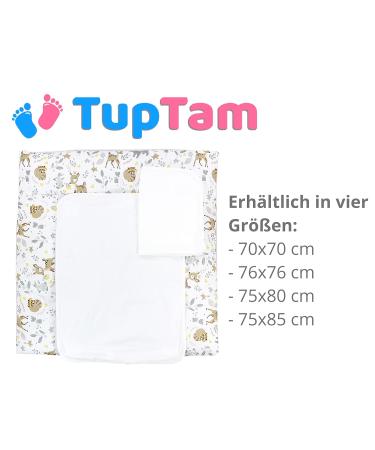 TupTam Changing Mat with 2 Terry Cloth Covers - Wild Animals Design 65 x 75 cm | Model MAR02579 - International Shipping Available - Buy Online on SooperMarket.com