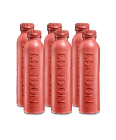 Bottle Up Reusable Water Bottle Filled with English Still Spring Water 6 x 500ml London Red Plant-based Bottle BPA Free Eco Friendly Bottle of Water London Red 6 x 500ml