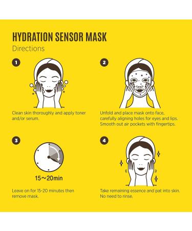 Soo AE Hydration Sensor Face Masks 12 Count | Hydrating Moisturizing & Soothing Korean Sheet Masks with Cica Madecassoside & Hyaluronic Acid - Buy Online on SooperMarket.com