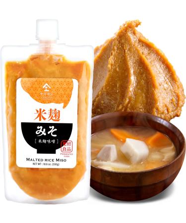 Yamasan Kyoto Uji Miso Paste Made in Japan ideal for cooking miso soup soups & stews spices authentic soybean paste without additives (300g)