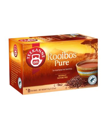 Teekanne Pure Rooibos Infusion Tea All Natural Sun Dried Rooibos from South Africa 20 Teabags