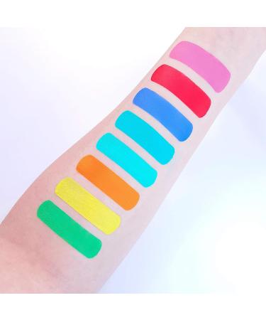 Moon Creations Pro Face & Body Paint Cake Pots - Brights Colours Set - 1.26oz - Water Based Makeup for Adults & Kids - Buy Online on SooperMarket.com