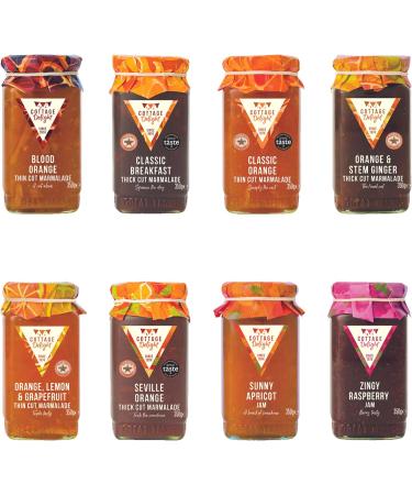 Cottage Delight Jam Pick N Mix - Create Custom Jam Combo with 15+ Flavours | Blood Orange Classic Breakfast Classic Orange Fruity Blackberry | 4 Pack - Perfect Jam Gift Set for Jam Lovers - Buy Online on SooperMarket.com