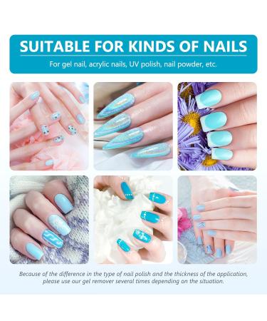 Professional Gel Nail Polish Remover 0.5 Fl Oz - Fast & Gentle Polish Removal with Nail File & Scraper - Perfect for At-Home Use - Buy Online on SooperMarket.com