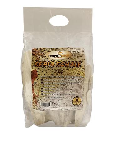 Tropic shop 1kg 12-25cm large sepia bowl pack 100% pure quality optimal health promotion calcium supply premium care & structure suitable for reptiles and birds 1 kg 1 kg (1 Pack)