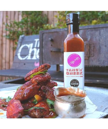 Cheeky Indian Tang 'n' Cheek Hot & Sour Chilli Sauce 220g - Ideal for BBQ & Grilled Vegetables, Vegetarian & Gluten-Free - Buy Online on SooperMarket.com