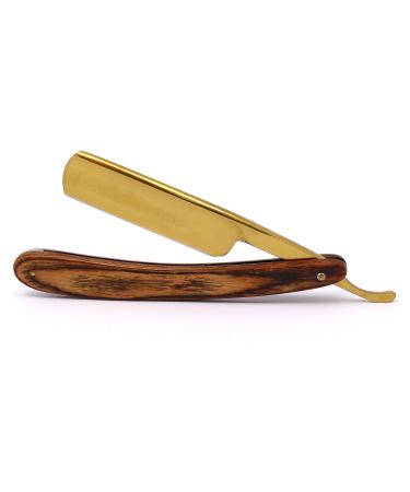 Razor 7/8" with anodized cast steel blade and elegant wooden handle