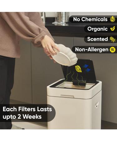 4x Garbage Can Freshener Odor Removers for Small Rooms Self-Adhesive Lemon & Apple Fragrance | Diaper Pail & Odor Control - Buy Online on SooperMarket.com
