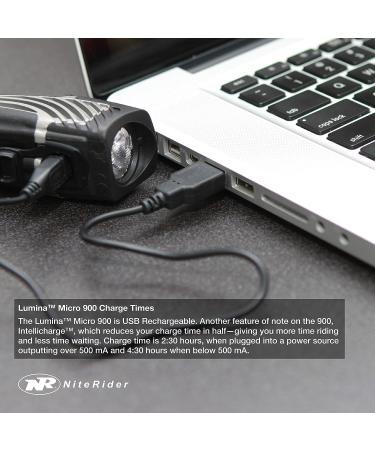 NiteRider Lumina Micro 900 Front & Sabre 110 Rear Bike Light Combo Pack - USB Rechargeable LED Bicycle Lights for Safety in Mountain, Road, City Commuting Cycling | Water Resistant - Buy Online on SooperMarket.com