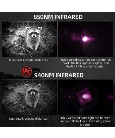 DARKBEAM Infrared 940nm Night Vision Scope Light - Long Range LED IR Flashlight for Hunting & Observation - Rechargeable Portable Tactical Illuminator Kit - Buy Online on SooperMarket.com