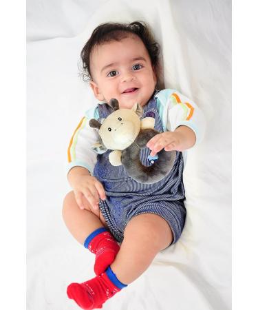 X-Large Premium Baby Rattle Teether by LittleFoot Nation - BPA Free, Extra Soft Plush Cow Teether for Safe Teething and Hand-Eye Coordination Development - Buy Online on SooperMarket.com