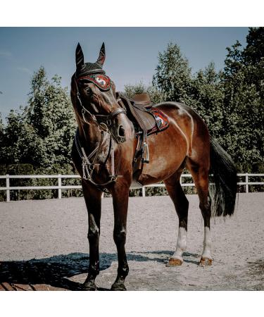 Buy SUNRIDE Windsor Leather Breastplate with Martingale for Horses - Adjustable & Elastic - Cob Brown - International Shipping Available - Buy Online on SooperMarket.com