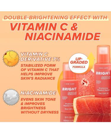 I Dew Care Bright Side Up Serum - Vitamin C & Niacinamide Brightening & Hydrating | Lightweight 1.01 Fl Oz - Buy Online on SooperMarket.com