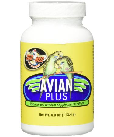 Zoo Med Laboratories Bzma374 Avian Plus Bird Vitamins, 4 oz (976610)