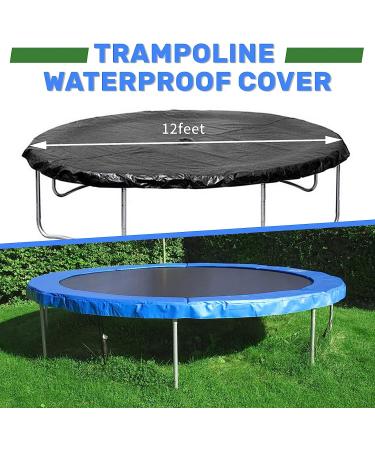 Sposuit 12/14/15ft Trampoline Cover - Rainproof UV Resistant Protection for Round Trampolines | Wear-Resistant Gravity Material | 12 FT - Buy Online on SooperMarket.com