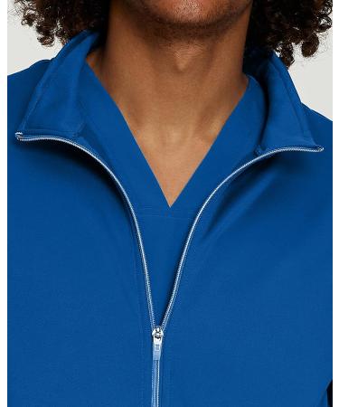 Urbane Performance Men's Scrub Jacket 9972 Graphite - Tailored Fit, Stretch, Zip-Front, 2 Pockets - Buy Online on SooperMarket.com