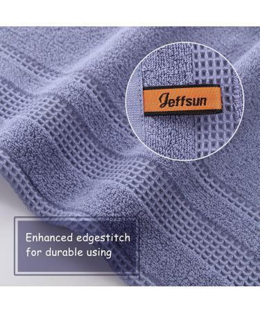 JEFFSUN Colorful Cotton Washcloths 6-Pack | Ultra Soft & Absorbent 13x13 Inch Bathroom Face Cloths - Buy Online on SooperMarket.com